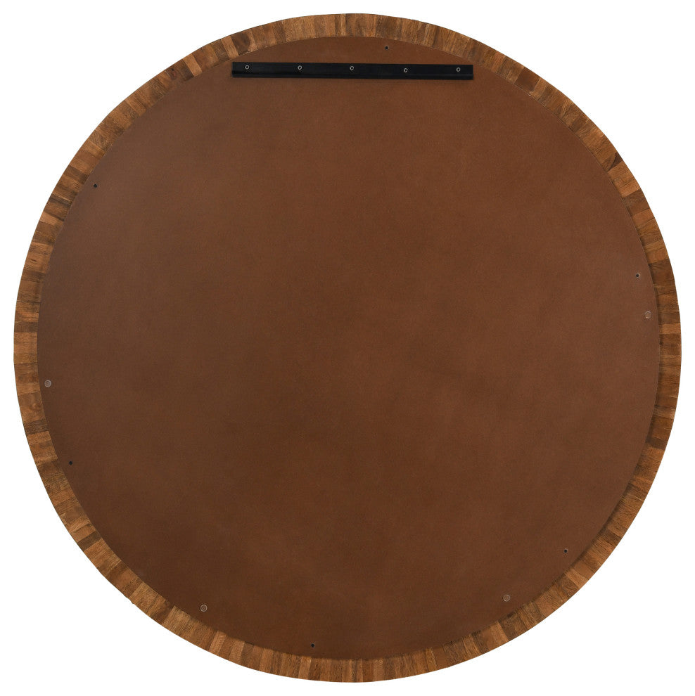 Myrtle Mango Wood Mirror, Brown