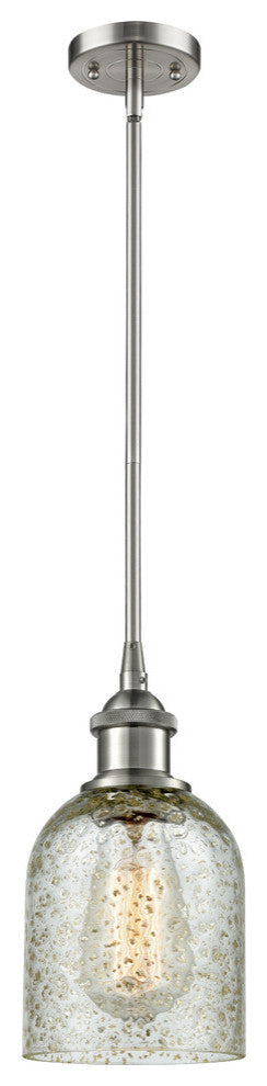 1-Light Caledonia 5" Pendant, Brushed Satin Nickel, Shade: Mica