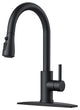 Kitchen Faucet With Pull Down Sprayer, Brushed Nickel