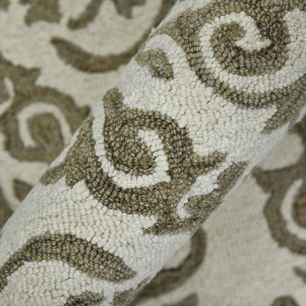 Boscage Rothwell Area Rug, Ivory, 8' x 11', Geometric