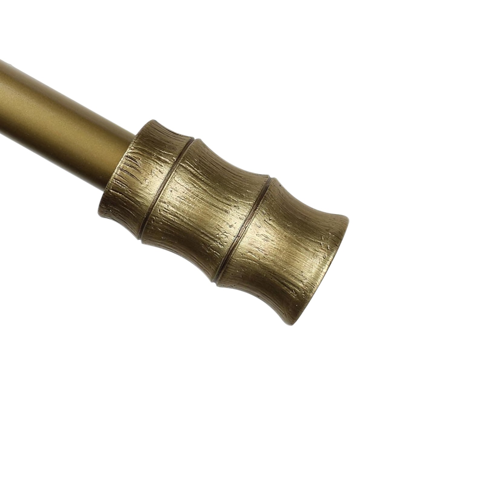 1" Diameter Bamboo Curtain Rod, 48"-84", Renaissance Gold