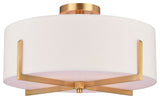 Vaxcel Lighting C0277 Surrey 4 Light 18"W Semi-Flush Drum Ceiling - Natural