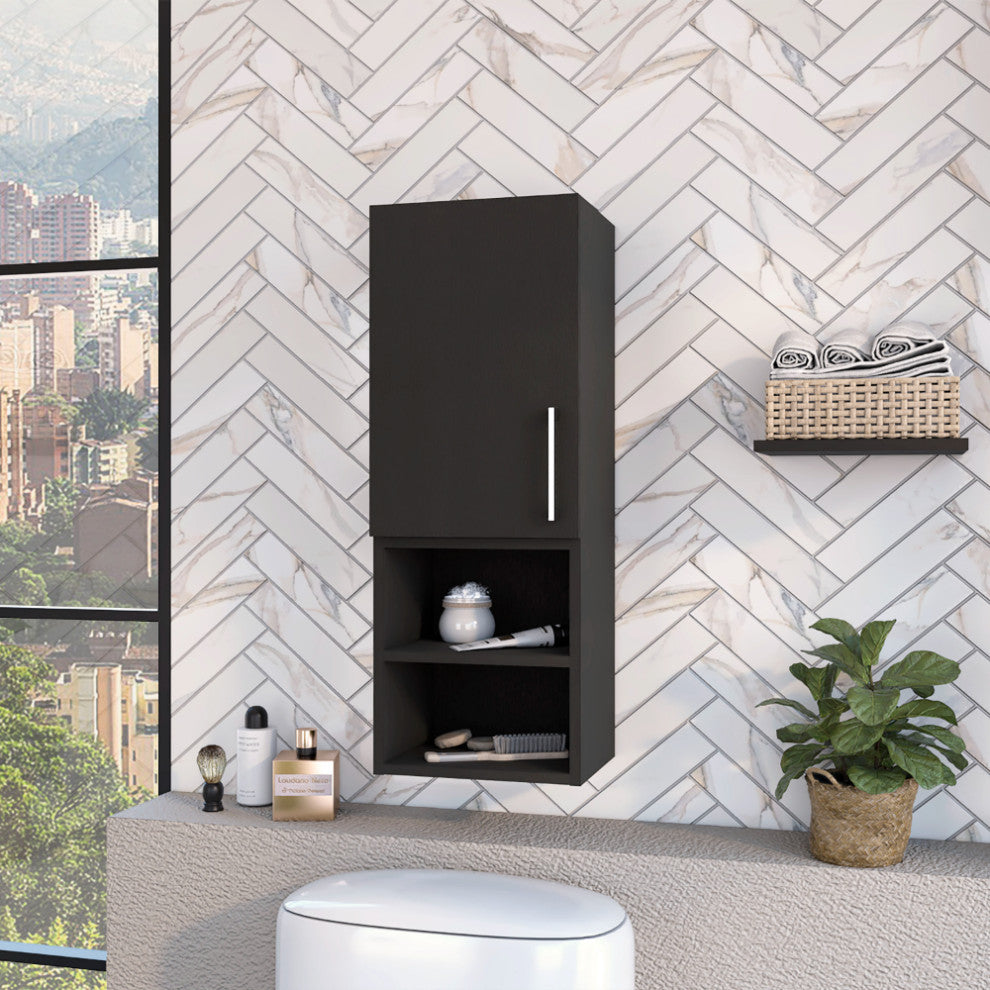 Medicine Cabinet Jozz, Bathroom, Black