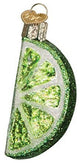 Old World Christmas Lime Slice Glass Blown Ornament