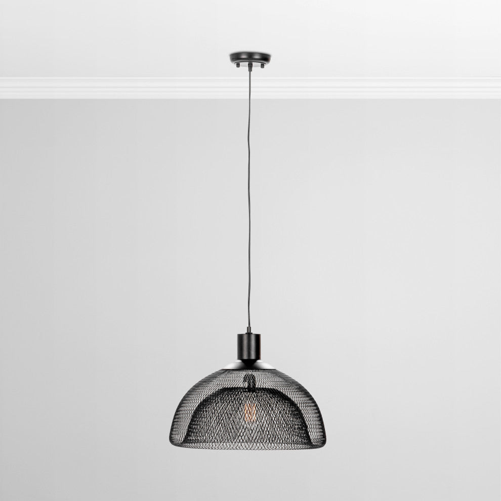 Polaris Pendant Light, Black, Medium 13"