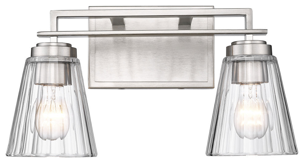 Z-LITE 2-Light Vanity, Brushed Nickel