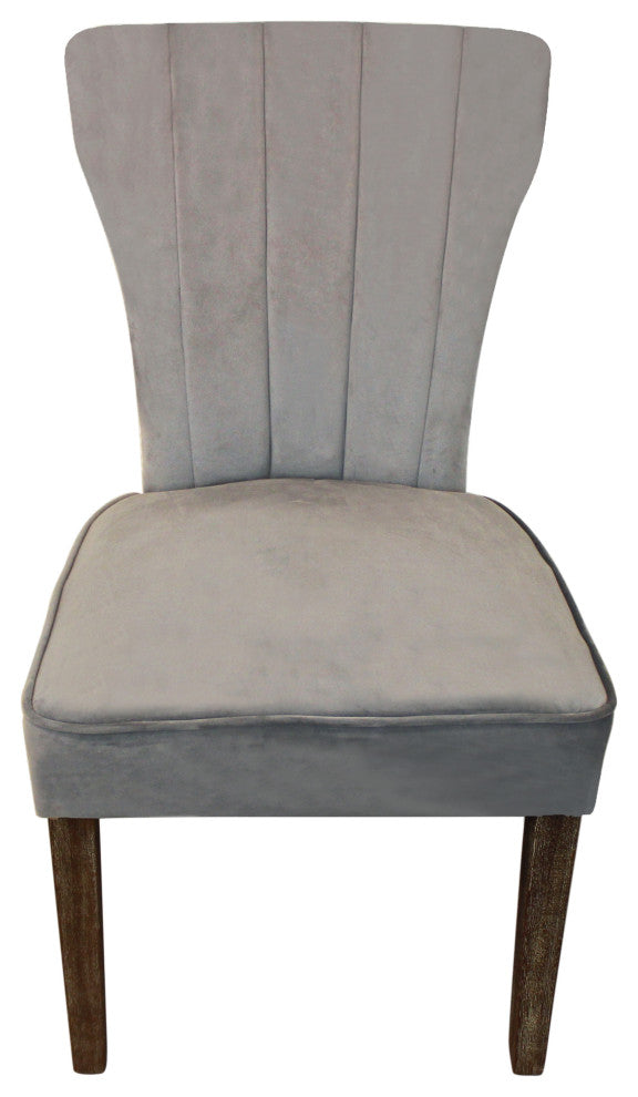 Jay 7-Piece Set With 60" Round Dining Table and 6 Upholstered Chairs, Mink