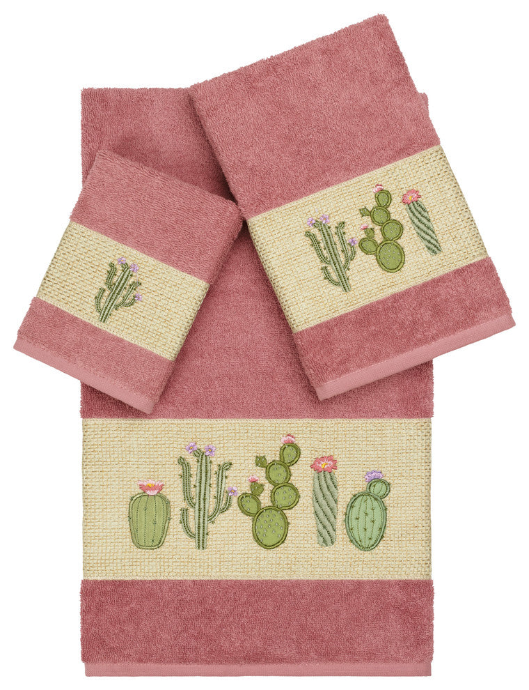 Mila 3 Piece Embellished Towel Set