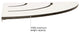White Corner Shower Seat With 18" Radius