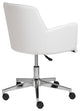 Sunny Pro Office Chair, Gray With Chrome Base, White