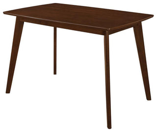 Wood Dining Table with Angled Legs, Chestnut