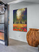 "Poppies and Poplar" Painting Print on Canvas by Chris Vest