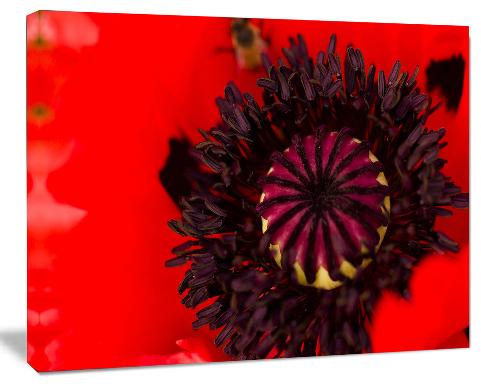 Garden in Full Bloom on Summer Day, Flowers Canvas Wall Artwork, 60"x28"