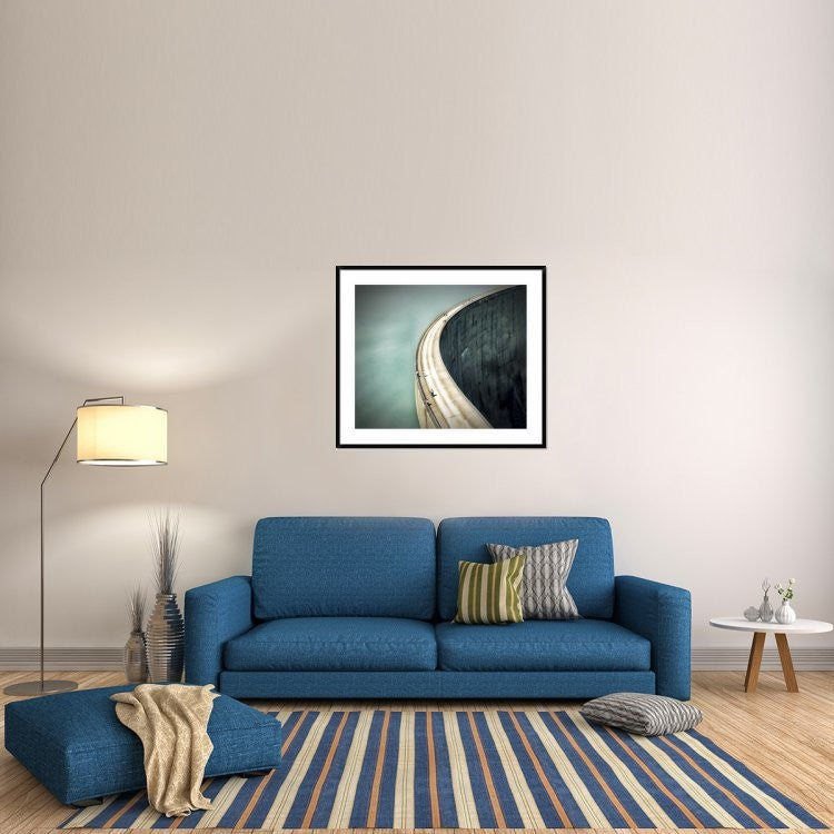 "The Dam" Framed Digital Print by Anna Cseresnjes, 44x38"