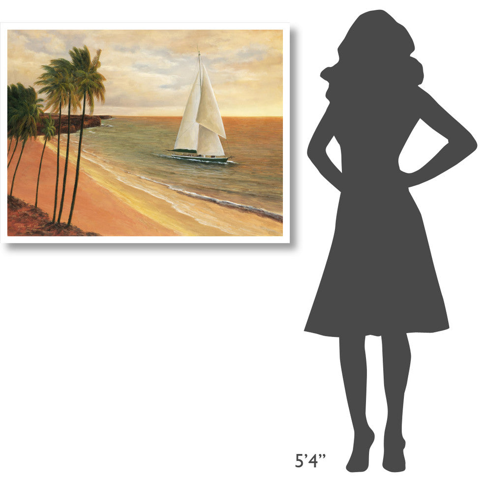 "Tropical Holiday" Digital Paper Print by Diane Romanello, 42"x32"