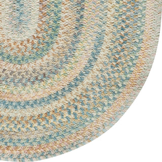 Alliance Oval Braided Rug, Moonstone, 9'2"x13'2"