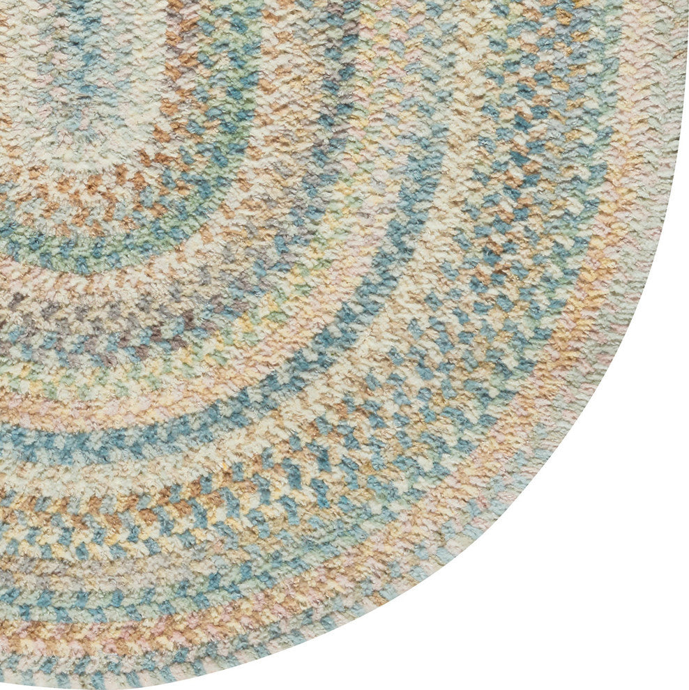 Alliance Oval Braided Rug, Moonstone, 9'2"x13'2"