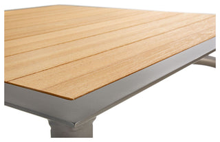 Harper All-Weather 42" Square Balcony Table With Umbrella Hole