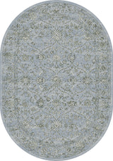Ancient Garden Rug, 5'3"X7'7" Oval