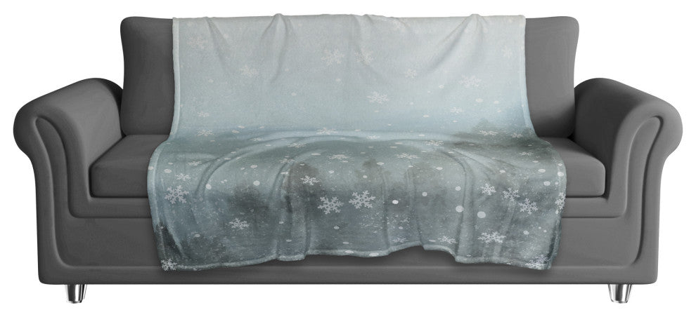 Winterwonderland Pines 50x60 Coral Fleece Blanket