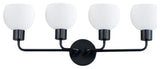 Maxim 11274SW Coraline 4 Light 30"W Bathroom Vanity Light - Black