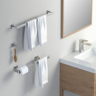 Blaze 4 Piece Bathroom Hardware Set, Chrome