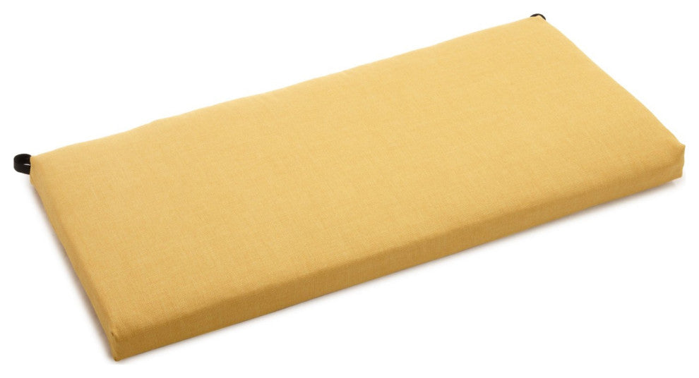 45"x19" Outdoor Spun Polyester Loveseat Cushion, Lemon