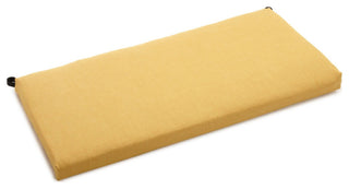 45"x19" Outdoor Spun Polyester Loveseat Cushion, Lemon