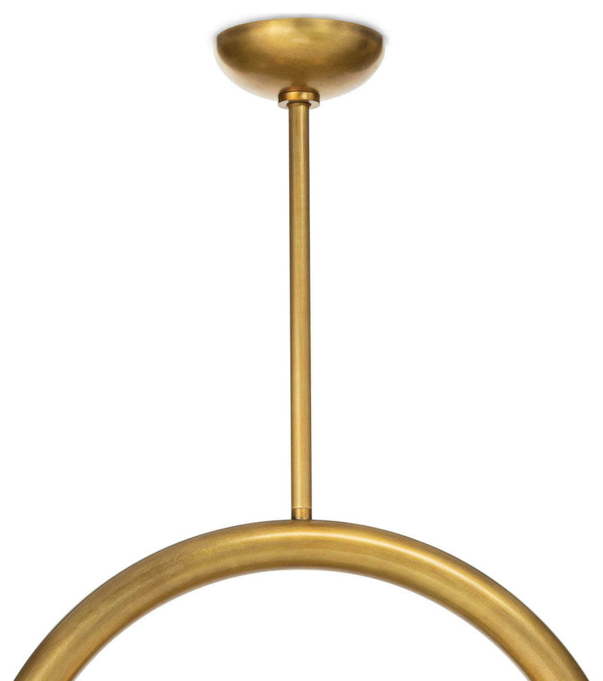 Happy Pendant Small, Brass