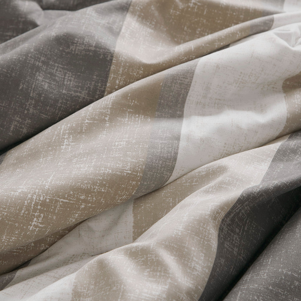 Madison Park Essentials Jaxon Stripe Comforter Set With Bed Sheets
