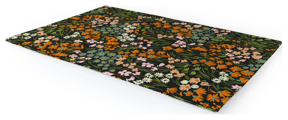 Marta Barragan Camarasa Night in the flowered meadow Area Rug