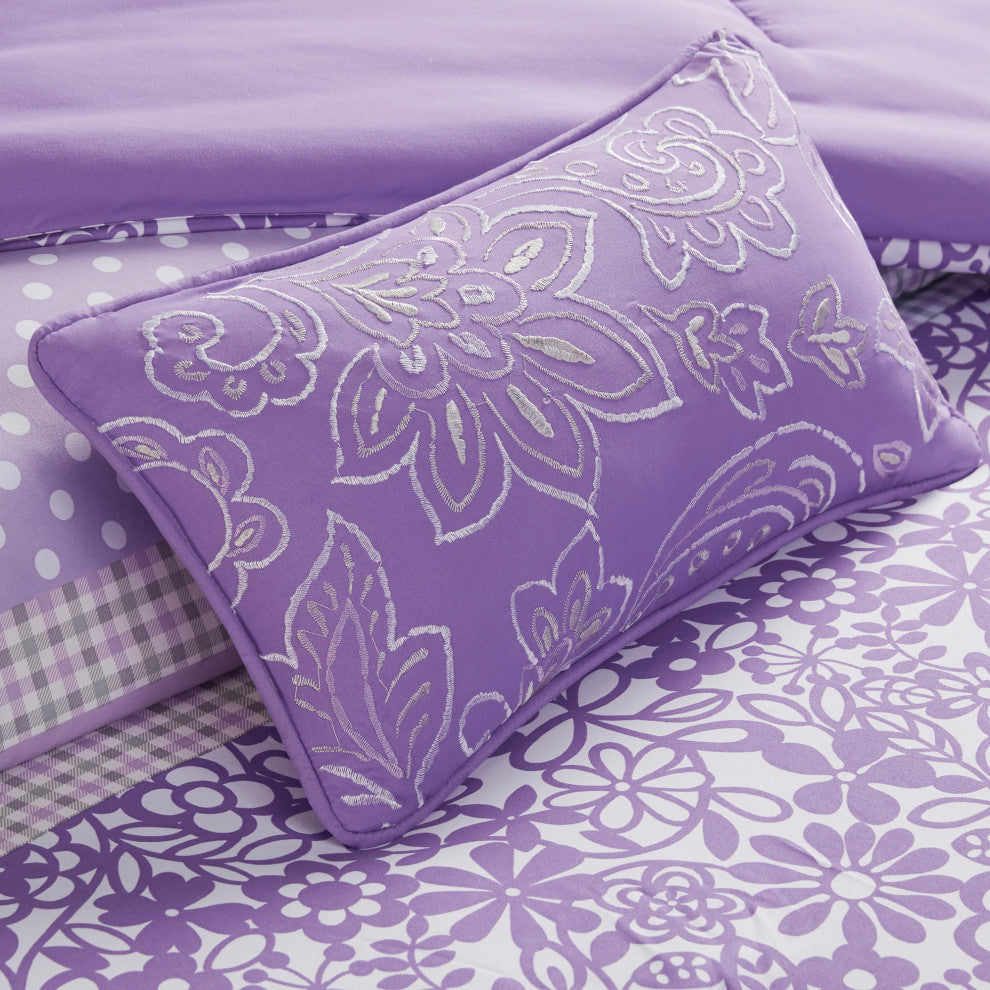 Mi Zone Microfiber Printed Comforter Set, Full/Queen