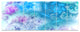 Clear Blue Magic Stormy Sky, Abstract Canvas Art Print, 83"x32", 7 Panels