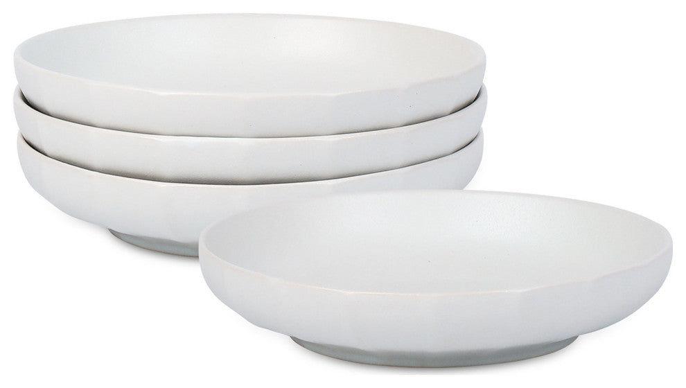 Stone Lain Rio Stoneware Pasta Bowl Set of 4, Beige