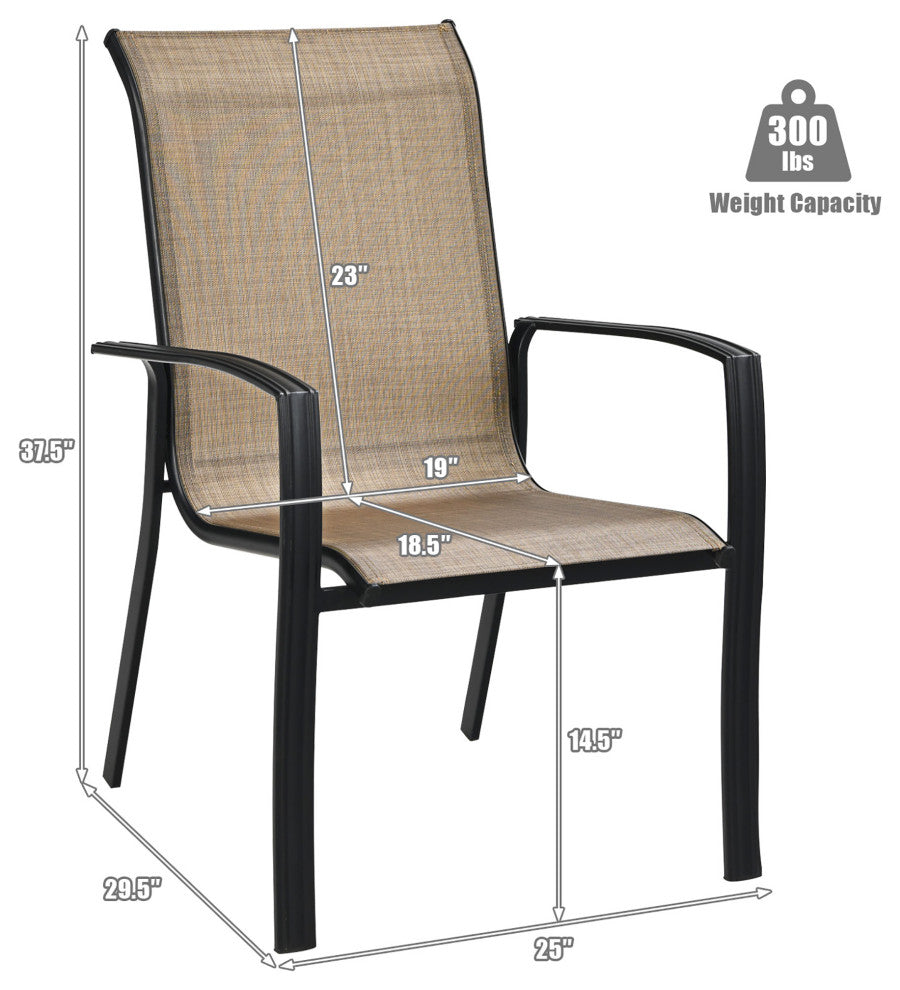 Costway Set of 16 Patio Dining Chair stackable Camping Garden Deck No Assemble