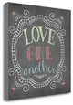 "Love One Another - Chalk" By Jo Moulton, Giclee Print on Gallery Wrap Canvas
