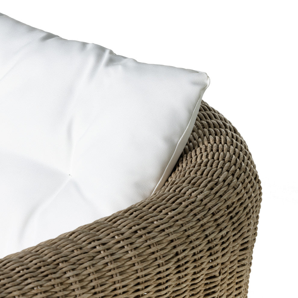 Tucson Woven Outdoor Chair-Vintage White