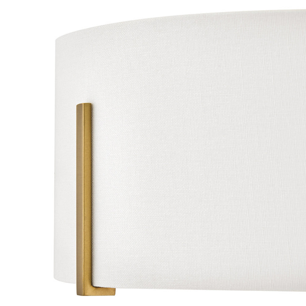 Hinkley Halle Medium Semi-Flush Mount, Lacquered Brass