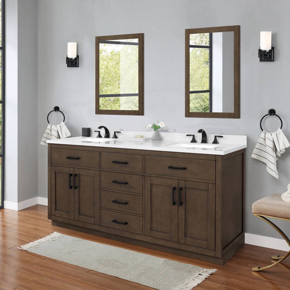 OVE Decors Bailey Vanity, Almond Latte, 72 Inches