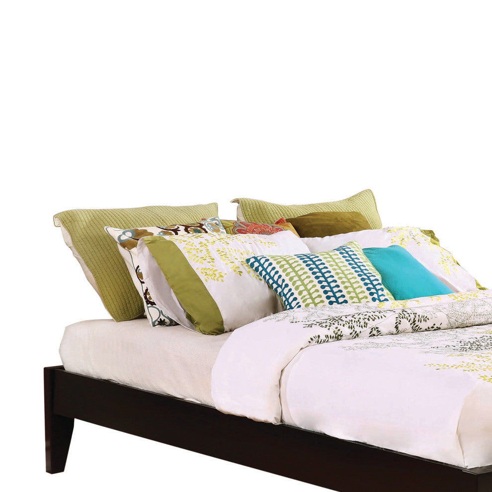 Benzara BM208185 Wooden California King Size Universal Bed Frame, Brown