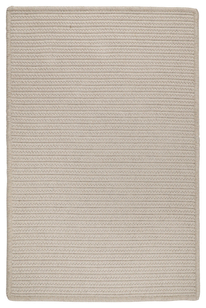 Sunbrella Solid LS10 Papyrus Sunbrella Area Rug, Rectangular 6'x9'