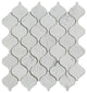 Carrara White Marble Polished Lantern Arabesque Mosaic Tile
