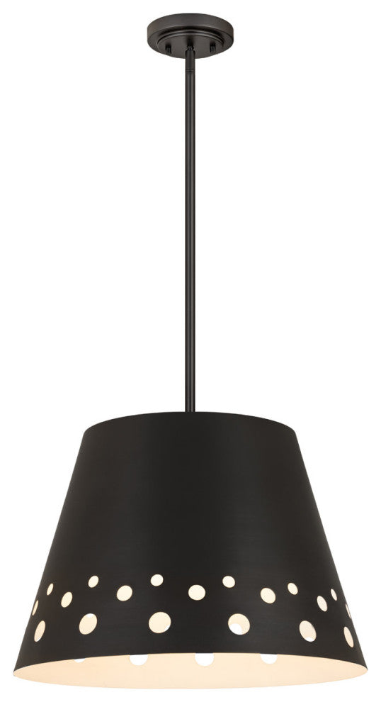 Zlite 6014-18MB 1-Light Chandelier, Matte Black