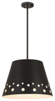 Zlite 6014-18MB 1-Light Chandelier, Matte Black