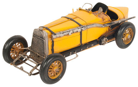 Alfa Romeo P2 Classic Racing Car Model, Collectible Metal Scale Model Car