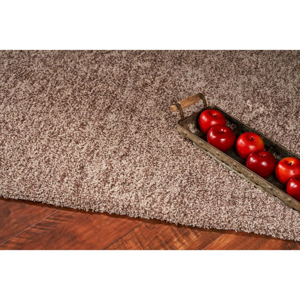KAS Bliss 1581 Beige Heather Shag Area Rug, 5' x 7'
