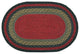 Burgundy Braided Rug, 27"x45"