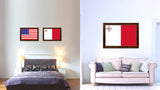 Malta Country Flag Canvas Print, 21"x30"