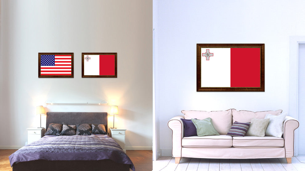 Malta Country Flag Canvas Print, 21"x30"