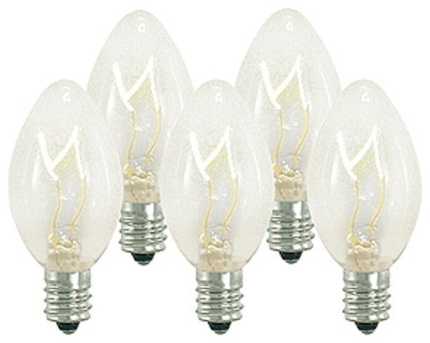 C7 Dimmable Incandescent Clear Bulbs E12 Base